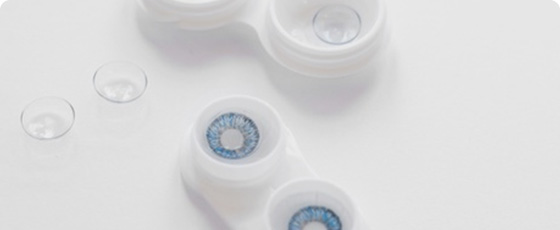 Contact lenses to test on the eye