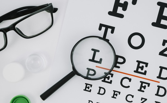 Eyerwear recommended by orthoptist during eye check
